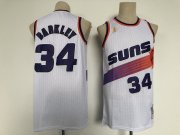 Wholesale Cheap Men Phoenix Suns 34 Barkley White Throwback 2021 NBA Jersey