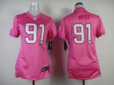 Wholesale Cheap Nike Dolphins #91 Cameron Wake Pink Women's Be Luv'd Stitched NFL New Elite Jersey