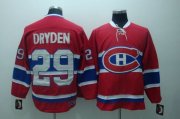 Wholesale Cheap Canadiens #29 Ken Dryden Stitched Red CH CCM Throwback NHL Jersey