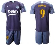 Wholesale Cheap Barcelona #9 Suarez Blue Soccer Club Jersey