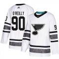 Wholesale Cheap Adidas Blues #90 Ryan O'Reilly White Authentic 2019 All-Star Stitched Youth NHL Jersey