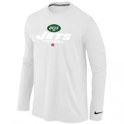 Wholesale Cheap Nike New York Jets Critical Victory Long Sleeve T-Shirt White