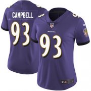 Wholesale Cheap Nike Ravens #93 Calais Campbell Purple Team Color Women's Stitched NFL Vapor Untouchable Limited Jersey