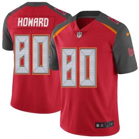 Wholesale Cheap Nike Buccaneers #80 O. J. Howard Red Team Color Men\'s Stitched NFL Vapor Untouchable Limited Jersey