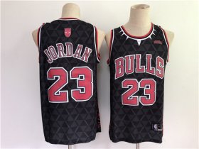 Wholesale Cheap Men\'s Chicago Bulls #23 Michael Jordan Black Stitched NBA Jersey