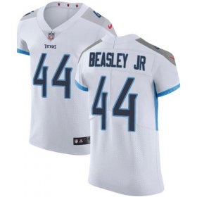 Wholesale Cheap Nike Titans #44 Vic Beasley Jr White Men\'s Stitched NFL New Elite Jersey