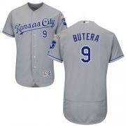 Wholesale Cheap Royals #9 Drew Butera Grey Flexbase Authentic Collection Stitched MLB Jersey