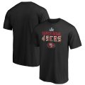 Wholesale Cheap Men's San Francisco 49ers NFL Black Super Bowl LIV Bound Safety Blitz T-Shirt