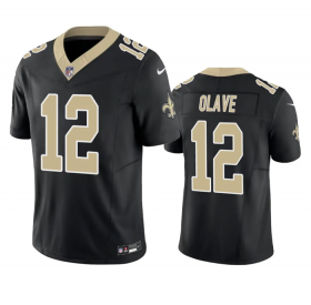 Wholesale Cheap Men\'s New Orleans Saints #12 Chris Olave Black 2023 F.U.S.E. Vapor Untouchable Limited Stitched Jersey