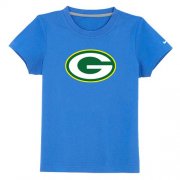 Wholesale Cheap Green Bay Packers Sideline Legend Authentic Logo Youth T-Shirt Light Blue