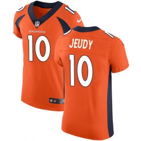 Wholesale Cheap Nike Broncos #10 Jerry Jeudy Orange Team Color Men\'s Stitched NFL Vapor Untouchable Elite Jersey