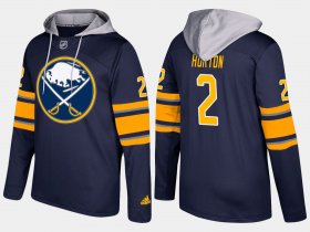Wholesale Cheap Sabres #2 Tim Horton Blue Name And Number Hoodie