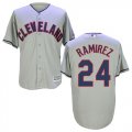 Wholesale Cheap Indians #24 Manny Ramirez Grey New Cool Base Stitched MLB Jersey