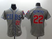 Wholesale Cheap Cubs #22 Jason Heyward Grey Flexbase Authentic Collection Alternate Road Stitched MLB Jersey