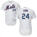 Wholesale Cheap Mets #24 Robinson Cano White(Blue Strip) Flexbase Authentic Collection Stitched MLB Jersey