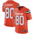 Wholesale Cheap Nike Browns #80 Jarvis Landry Orange Alternate Men's Stitched NFL Vapor Untouchable Limited Jersey