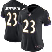Wholesale Cheap Nike Ravens #23 Tony Jefferson Black Alternate Women's Stitched NFL Vapor Untouchable Limited Jersey