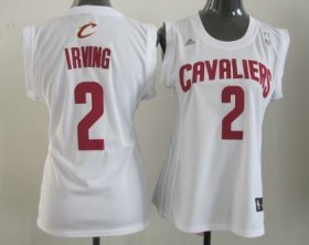 Wholesale Cheap Cleveland Cavaliers #2 Kyrie Irving White Womens Jersey