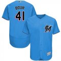 Wholesale Cheap marlins #41 Justin Bour Blue Flexbase Authentic Collection Stitched MLB Jersey