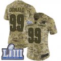 Wholesale Cheap Nike Rams #99 Aaron Donald Camo Super Bowl LIII Bound Women's Stitched NFL Limited 2018 Salute to Service Jersey