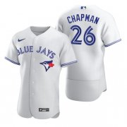 Wholesale Men's Toronto Blue Jays #26 Matt Chapman White Flex Base Stitched Baseball Jersey