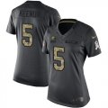 Wholesale Cheap Nike Browns #5 Case Keenum Black Women's Stitched NFL Limited 2016 Salute to Service Jersey