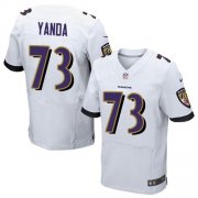 Wholesale Cheap Nike Ravens #73 Marshal Yanda White Men's Stitched NFL New Elite Jersey