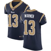 Wholesale Cheap Nike Rams #13 Kurt Warner Navy Blue Team Color Men's Stitched NFL Vapor Untouchable Elite Jersey