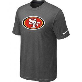 Wholesale Cheap San Francisco 49ers Sideline Legend Authentic Logo Dri-FIT Nike NFL T-Shirt Crow Grey