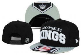 Wholesale Cheap NHL Los Angeles Kings Team Logo Black Snapback Adjustable Hat