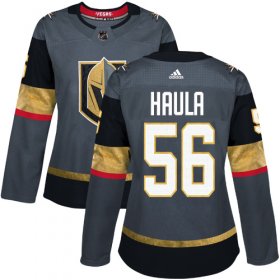 Wholesale Cheap Adidas Golden Knights #56 Erik Haula Grey Home Authentic Women\'s Stitched NHL Jersey
