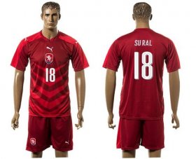 Wholesale Cheap Czech #18 Sural Red Home Soccer Country Jersey