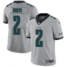 Wholesale Cheap Nike Eagles #2 Jalen Hurts Silver Youth Stitched NFL Limited Inverted Legend Jersey