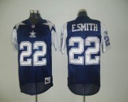 Wholesale Cheap Mitchell & Ness Cowboys #22 Emmitt Smith Blue/White Stitched Throwback NFL Jersey