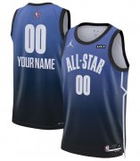 Cheap Men's 2023 All-Star Active Player Custom Blue Game Swingman Stitched Basketball Jersey