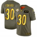 Wholesale Cheap Pittsburgh Steelers #30 James Conner NFL Men's Nike Olive Gold 2019 Salute to Service Limited Jersey