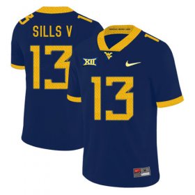 Wholesale Cheap West Virginia Mountaineers 13 David Sills V Navy College Football Jersey