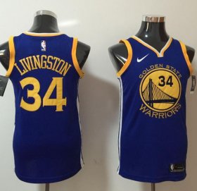 Wholesale Cheap Nike Golden State Warriors #34 Shaun Livingston Blue NBA Swingman Icon Edition Jersey