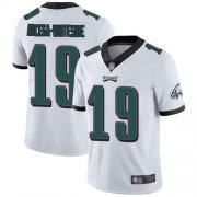 Wholesale Cheap Nike Eagles #19 JJ Arcega-Whiteside White Men's Stitched NFL Vapor Untouchable Limited Jersey