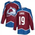 Wholesale Cheap Adidas Avalanche #19 Joe Sakic Burgundy Home Authentic Stitched Youth NHL Jersey