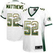 Wholesale Cheap Nike Packers #52 Clay Matthews White Women's Stitched NFL Elite Drift Fashion Jersey