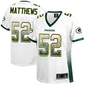 Wholesale Cheap Nike Packers #52 Clay Matthews White Women\'s Stitched NFL Elite Drift Fashion Jersey