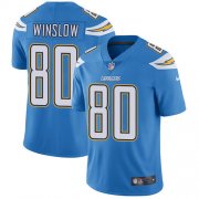 Wholesale Cheap Nike Chargers #80 Kellen Winslow Electric Blue Alternate Men's Stitched NFL Vapor Untouchable Limited Jersey