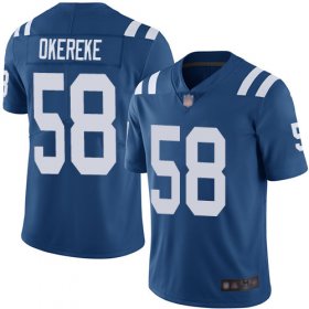 Wholesale Cheap Nike Colts #58 Bobby Okereke Royal Blue Team Color Men\'s Stitched NFL Vapor Untouchable Limited Jersey