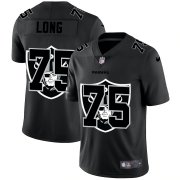 Wholesale Cheap Las Vegas Raiders #75 Howie Long Men's Nike Team Logo Dual Overlap Limited NFL Jersey Black