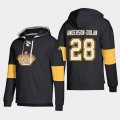 Wholesale Cheap Los Angeles Kings #28 Jaret Anderson-Dolan Black adidas Lace-Up Pullover Hoodie