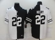 Wholesale Cheap Men's Tennessee Titans #22 Derrick Henry White Black Peaceful Coexisting 2020 Vapor Untouchable Stitched NFL Nike Limited Jersey