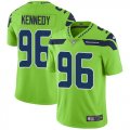 Wholesale Cheap Nike Seahawks #96 Cortez Kennedy Green Men's Stitched NFL Limited Rush Jersey