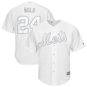 Wholesale Cheap Mets #24 Robinson Cano White \"Nolo\" Players Weekend Cool Base Stitched MLB Jersey
