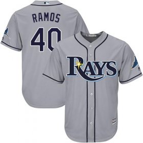 Wholesale Cheap Rays #40 Wilson Ramos Grey Cool Base Stitched Youth MLB Jersey